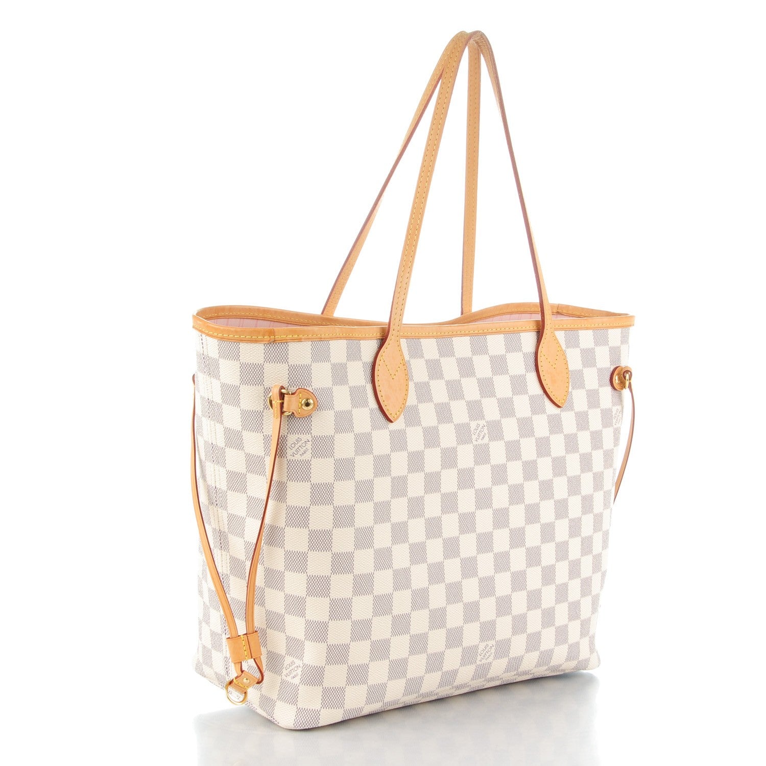 Louis Vuitton Damier Azur Neo Neverfull MM Rose Ballerine 3 of 10