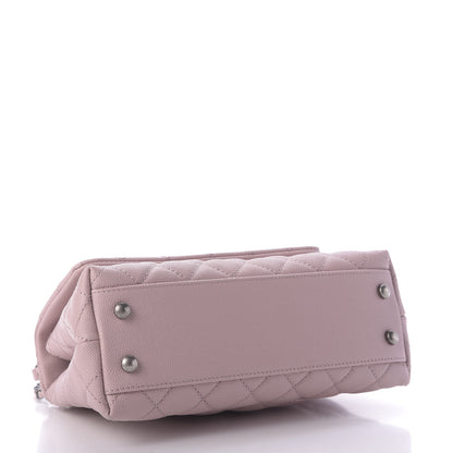 Chanel Caviar Quilted Mini Coco Handle Flap Pink 4 of 10