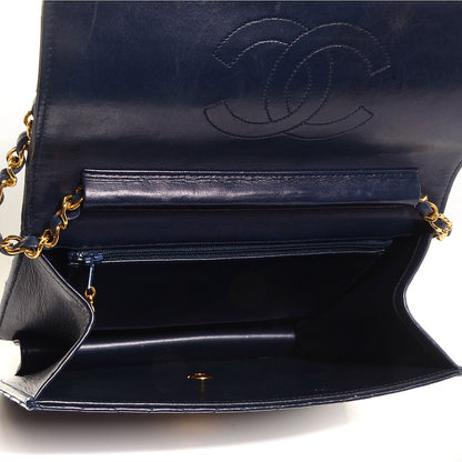 Chanel Lambskin Small Single Flap Navy 5 of 8