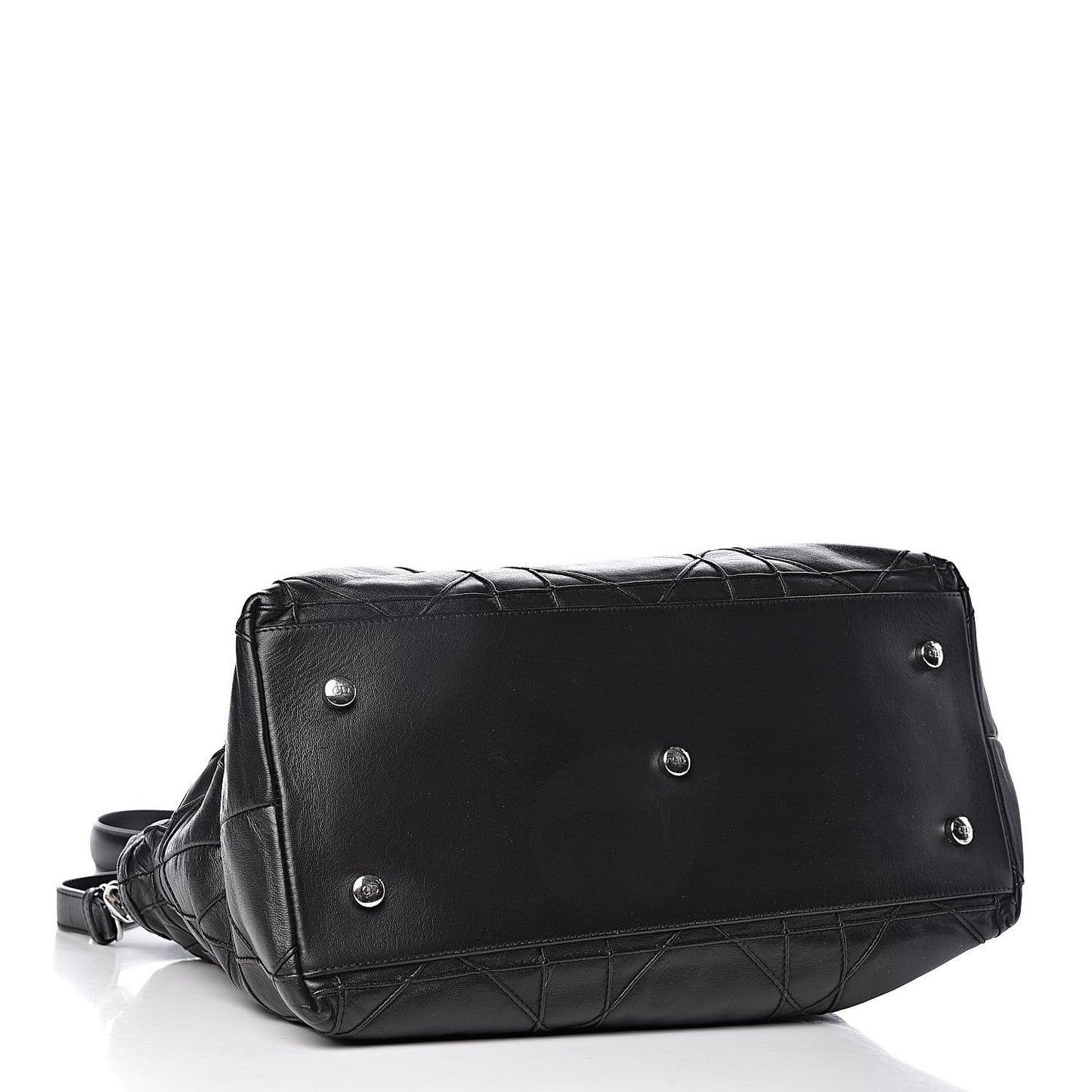 Lambskin Cannage Medium Granville Tote Black