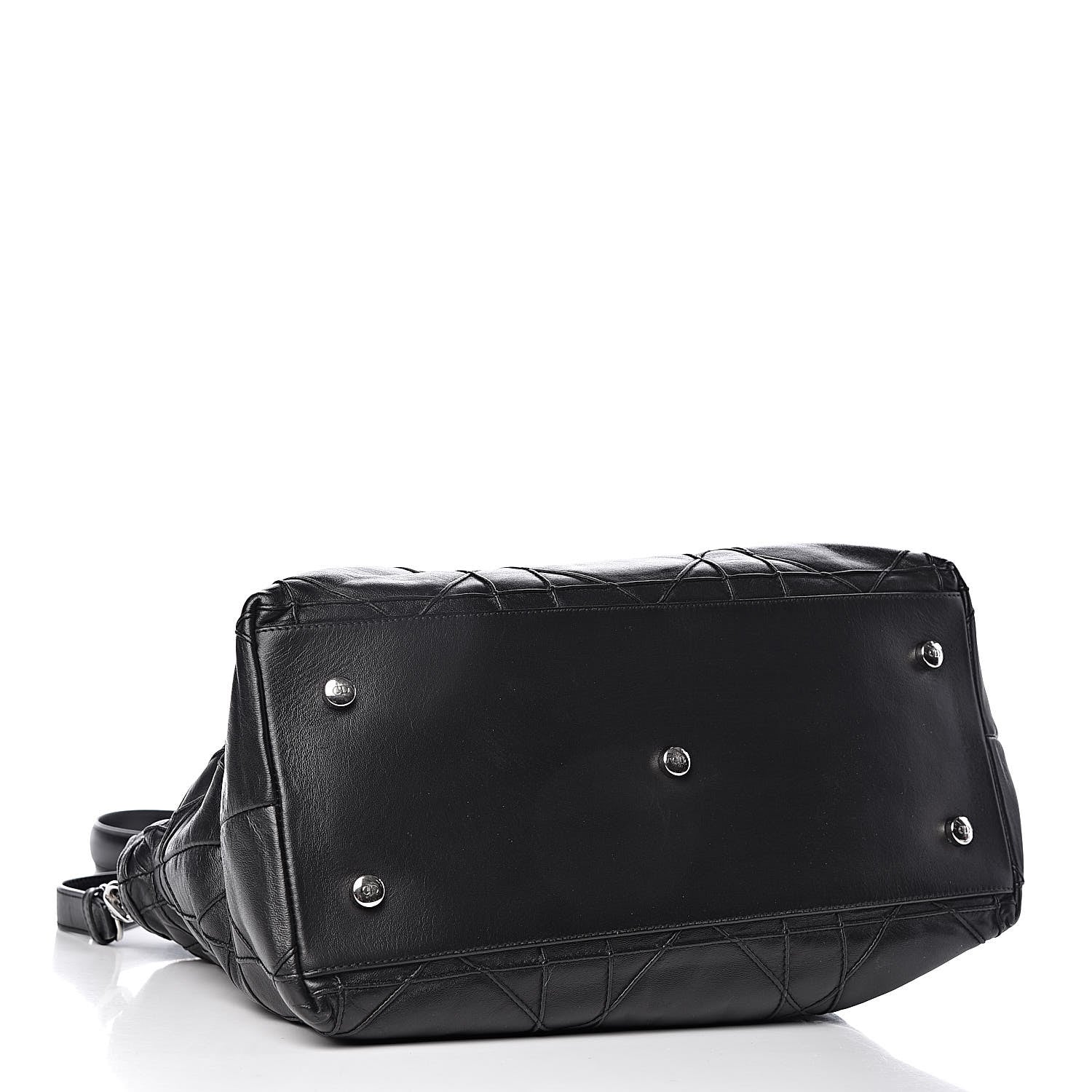 Christian Dior Lambskin Cannage Medium Granville Tote Black 5 of 12