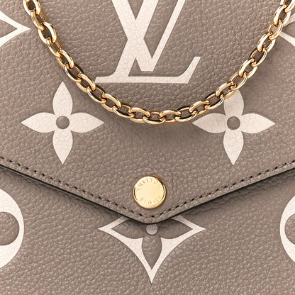 Louis Vuitton Empreinte Monogram Giant Felicie Pochette Tourterelle Creme 12 of 14