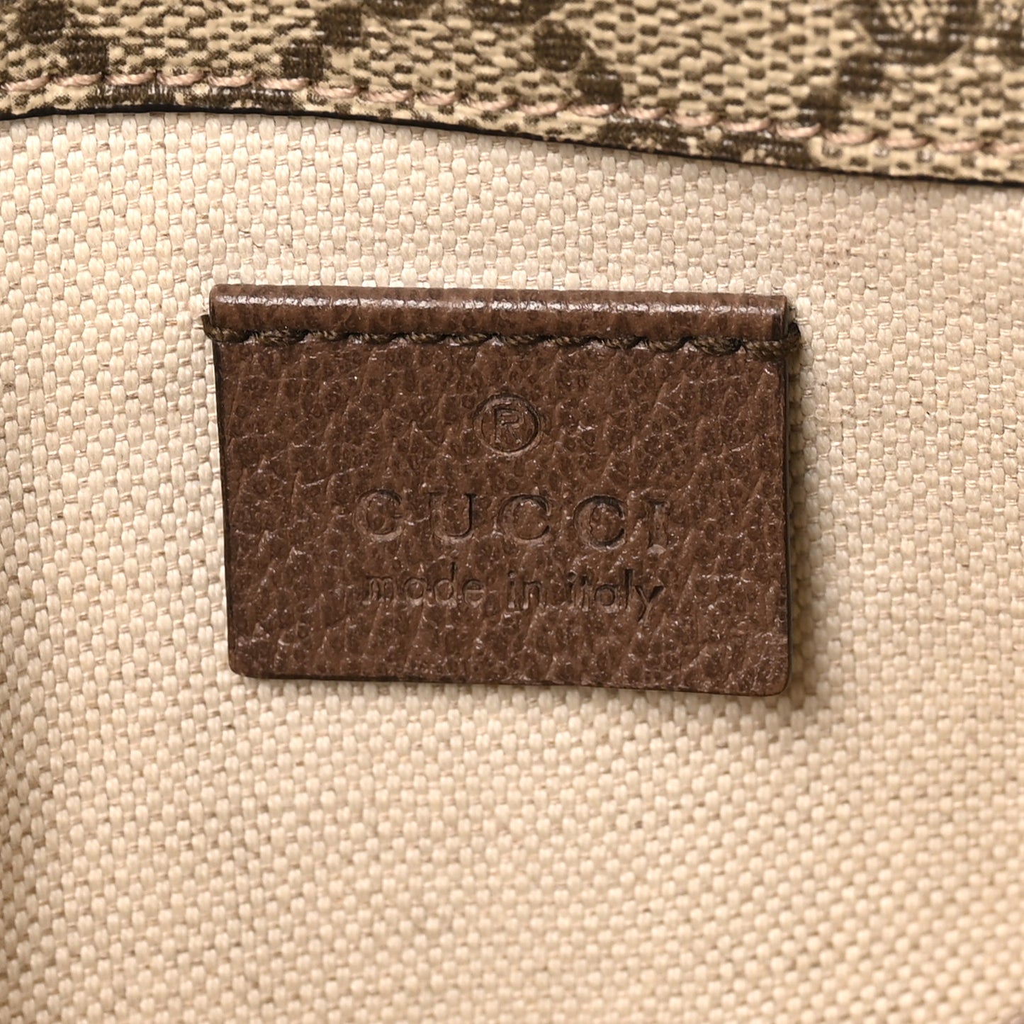 GG Supreme Monogram Neo Vintage Web Belt Bag Brown