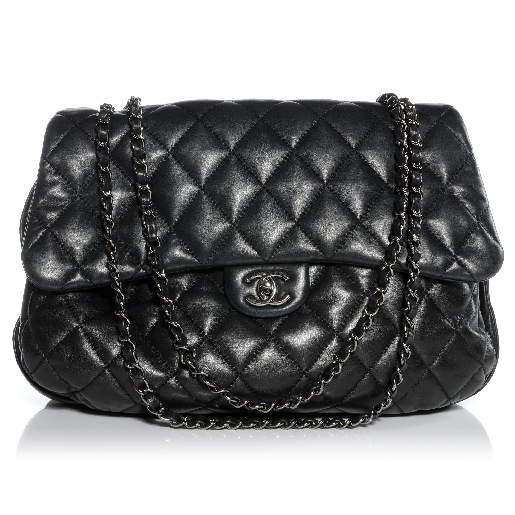 Chanel Lambskin Quilted 3 Maxi Flap Black 1 of 9