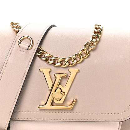 Louis Vuitton Grained Calfskin Lockme Tender Greige 6 of 8