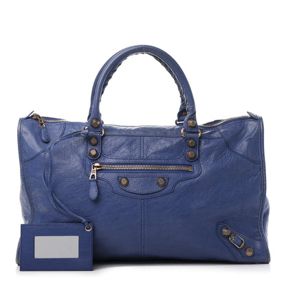 Balenciaga Agneau Giant 12 Rose Gold Hardware Work Bleut Bleu Glacier 1 of 12