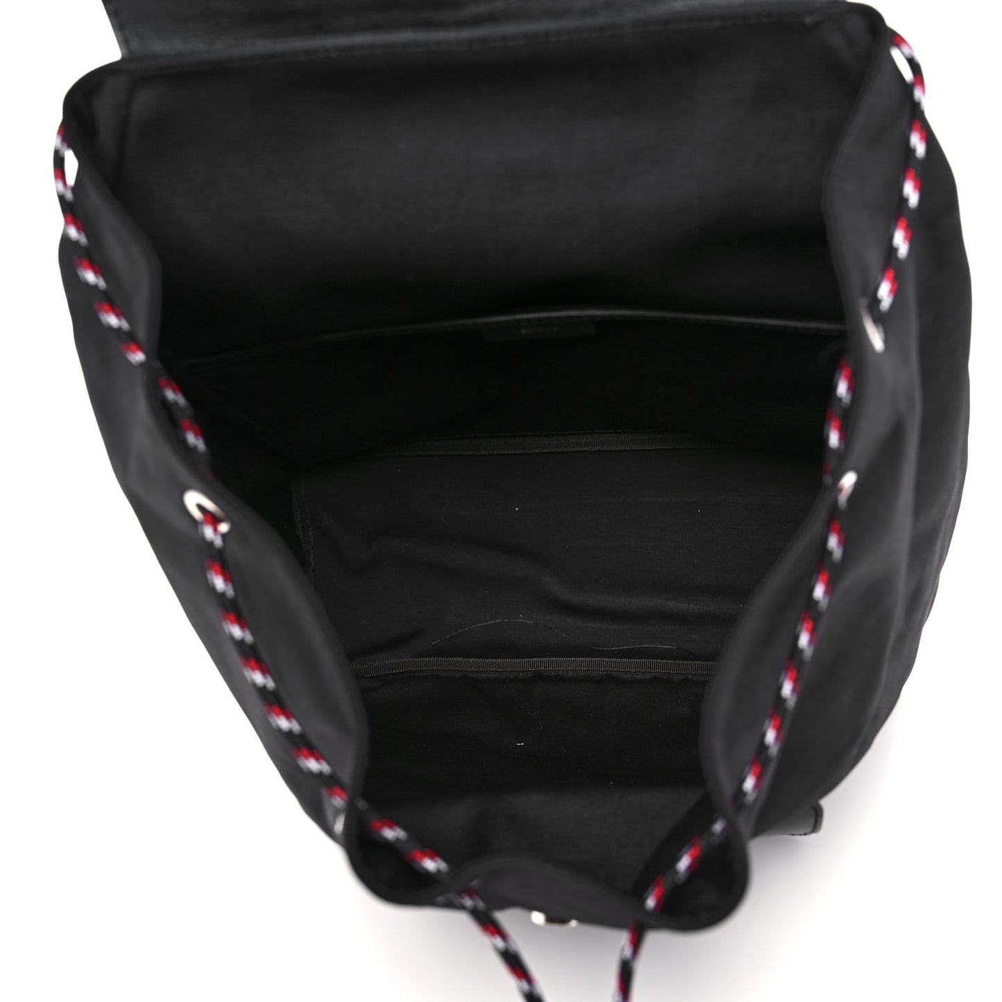 Calfskin Nylon Motion Backpack Black