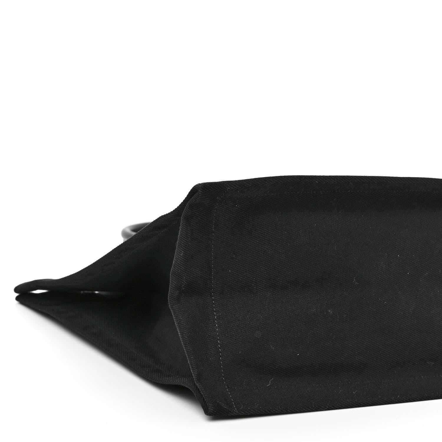 Saint Laurent Linen Calfskin Rive Gauche Tote Black 8 of 10