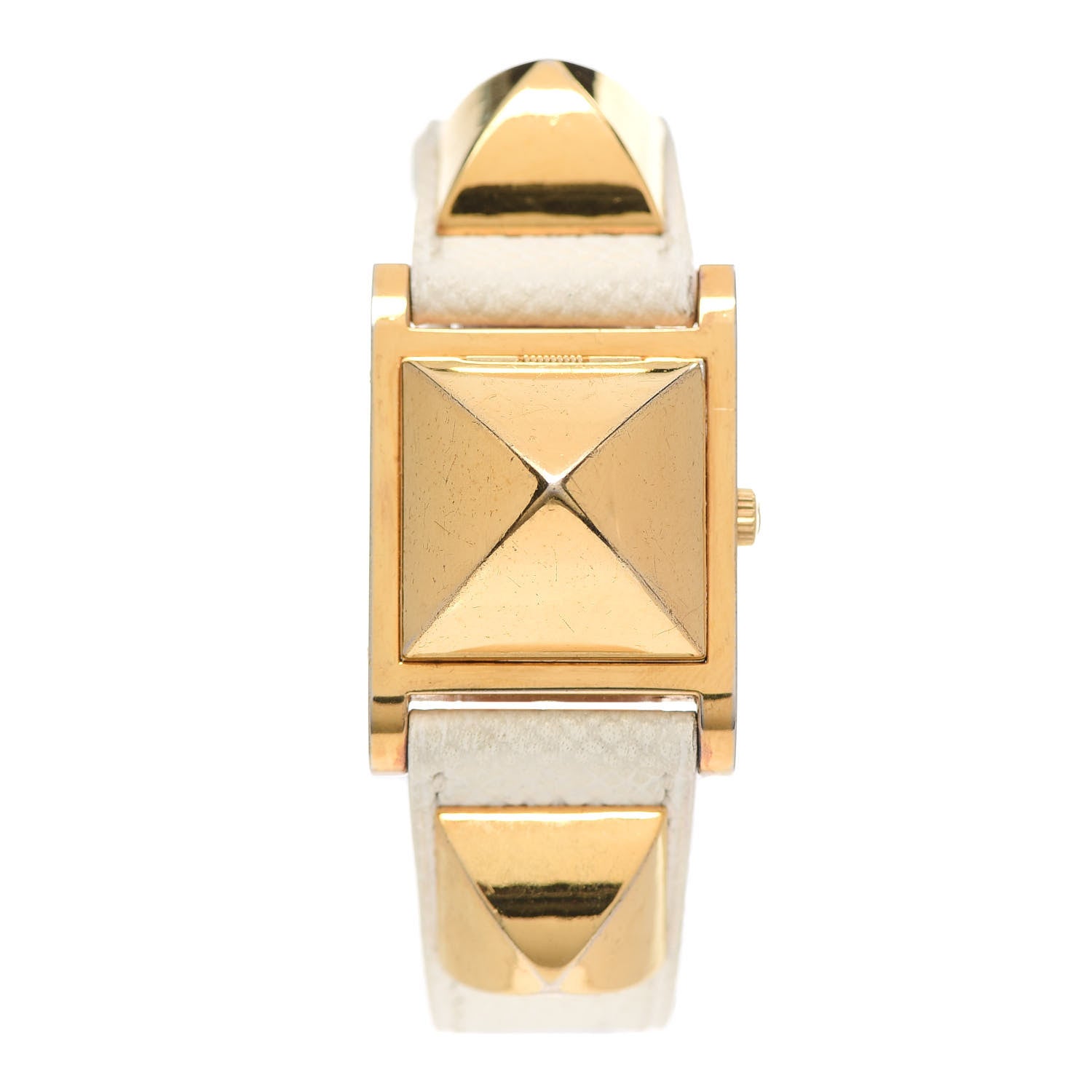 Hermes Stainless Steel Courchevel 23mm Medor Quartz Watch Blanc 1 of 5