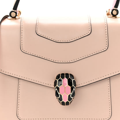 Bulgari Calfskin Serpenti Forever Top Handle Light Pink 7 of 9