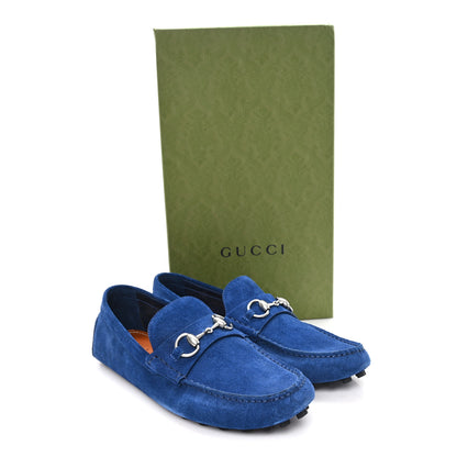 Gucci Suede Mens Horsebit Driver Loafers 7.5 Royale 10 of 10
