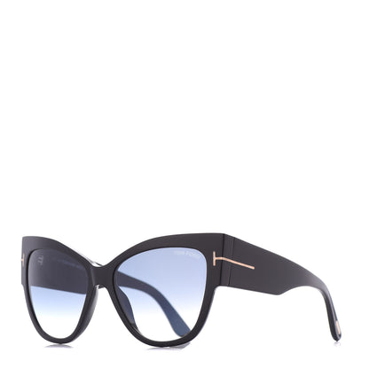 Tom Ford Acetate Anoushka Cat Eye Sunglasses TF371 Black 1 of 7