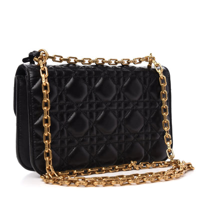 Christian Dior Lambskin Cannage Small Dioraddict Flap Bag Black 3 of 10