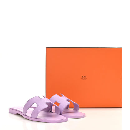 Hermes Epsom Oran Sandals 38 Violet Amethyste 9 of 9