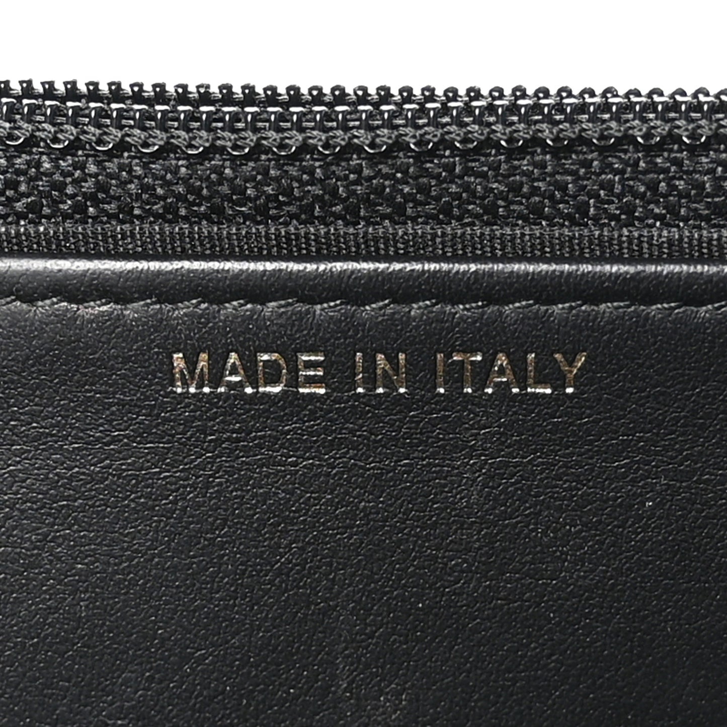 Crackled Patent Calfskin Quilted Pearl Wallet On Chain WOC Black