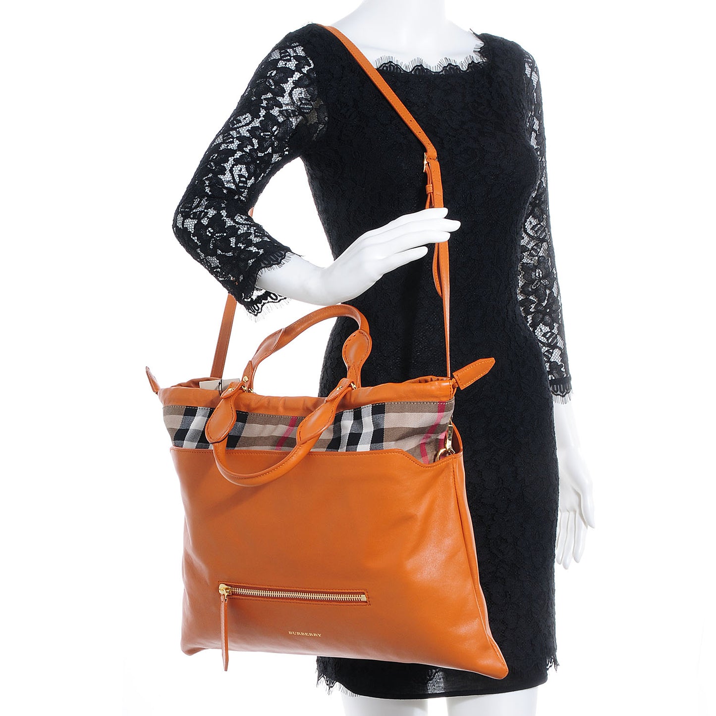 Calfskin House Check Big Crush Tan