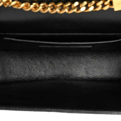 Saint Laurent Suede Small Classic Monogram Kate Tassel Satchel Black 5 of 11