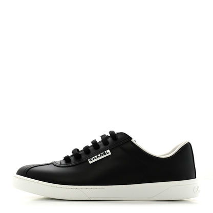Chanel Calfskin CC Womens Sneakers 40 Black 1 of 10