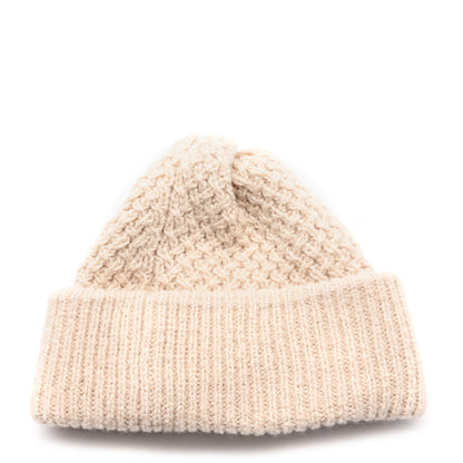 Chanel Cashmere Silk CC Beanie Hat Beige Ecru 3 of 5