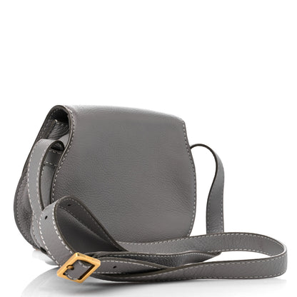 Chloe Calfskin Mini Marcie Round Crossbody Bag Cashmere Grey 3 of 9