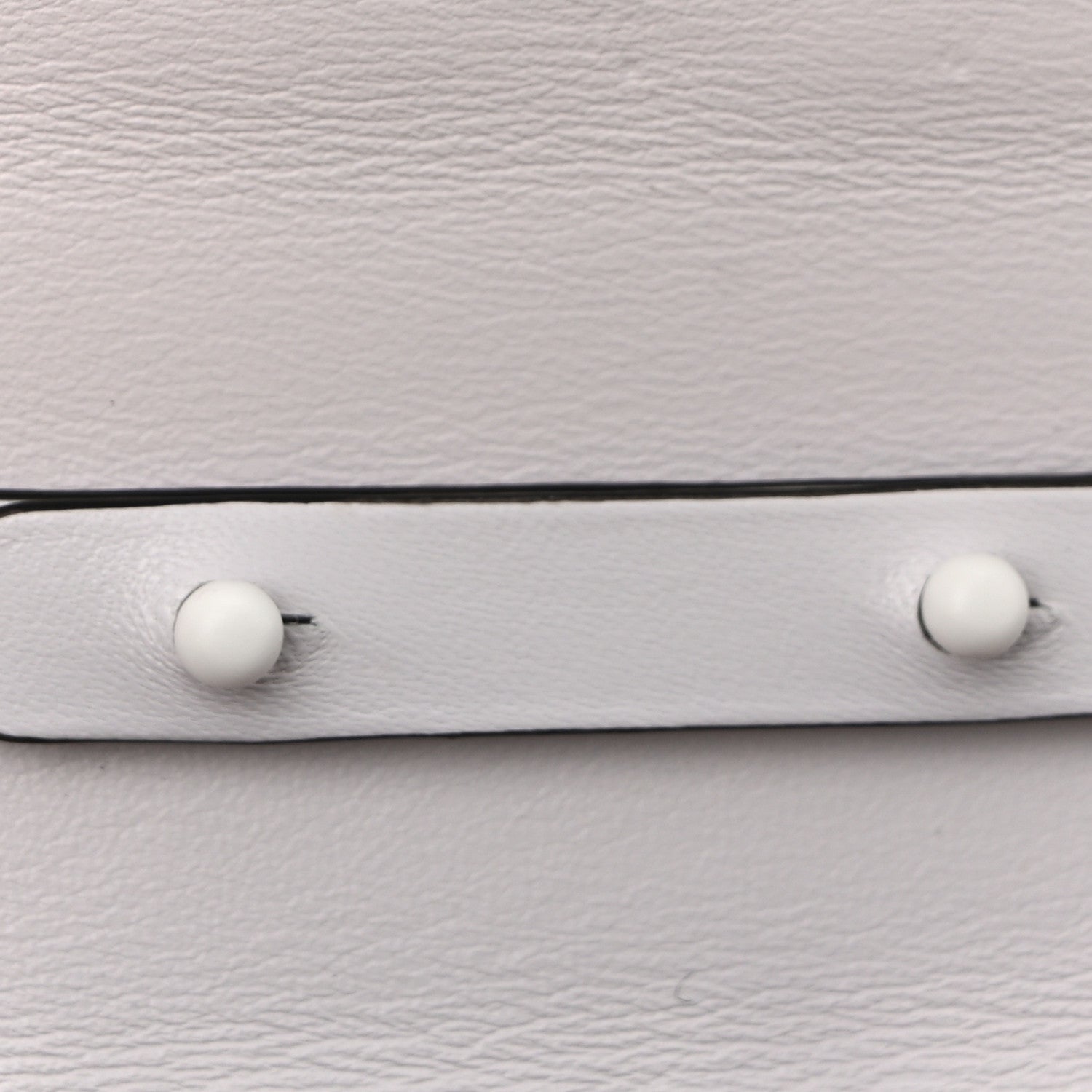 Valentino Garavani Lambskin Free Rockstud Spike Wallet on Chain Optic White 10 of 10
