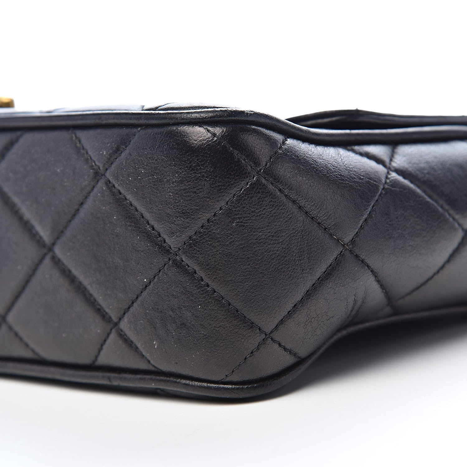 Chanel Lambskin Quilted Camera Case Black 10 of 11
