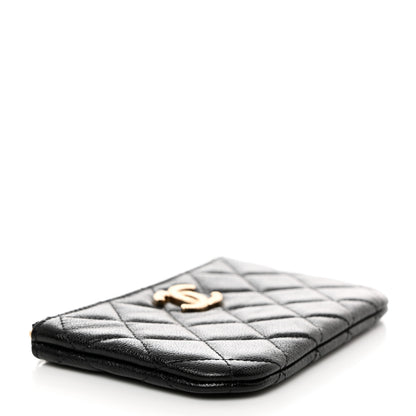 Chanel Caviar Quilted Studded CC Small Pouch Black 4 of 8