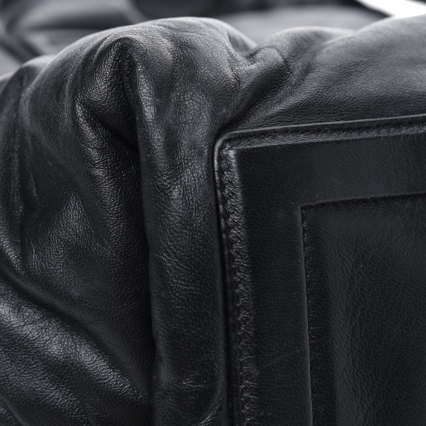 Nylon Quilted Medium Coco Cocoon Reversible Tote Black