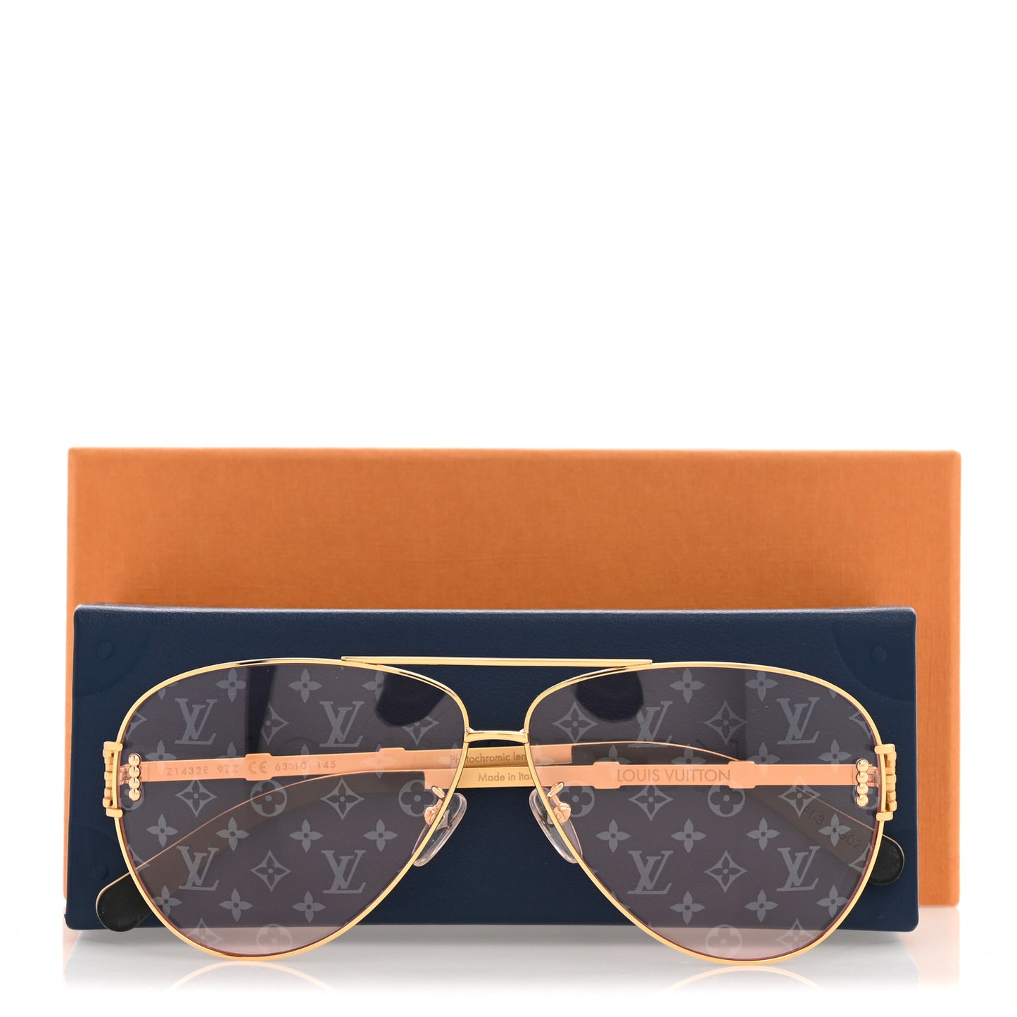 Metal Pilot Sunglasses Z1432E Gold