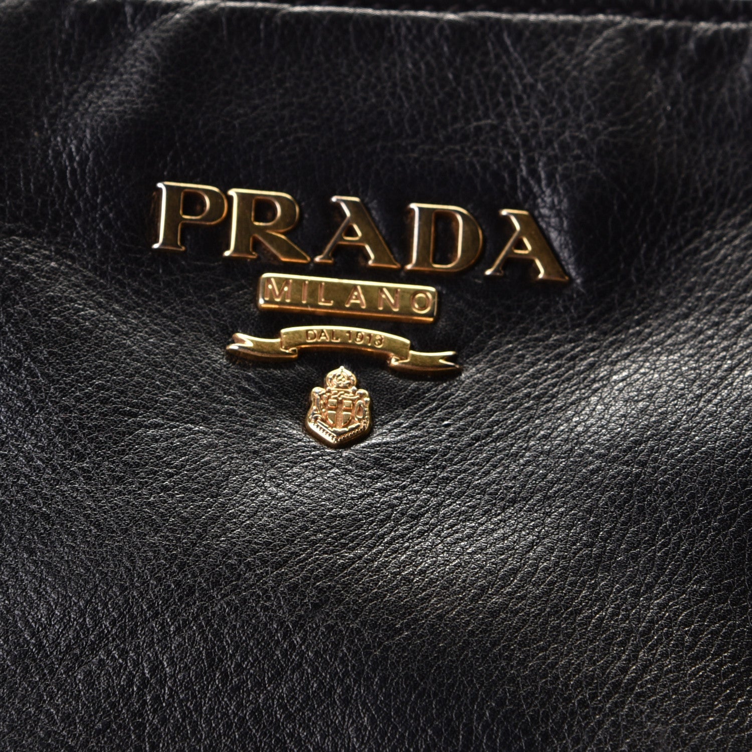 Prada Vitello Soft Shopping Satchel Black 6 of 7