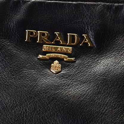 Prada Vitello Soft Shopping Satchel Black 6 of 7