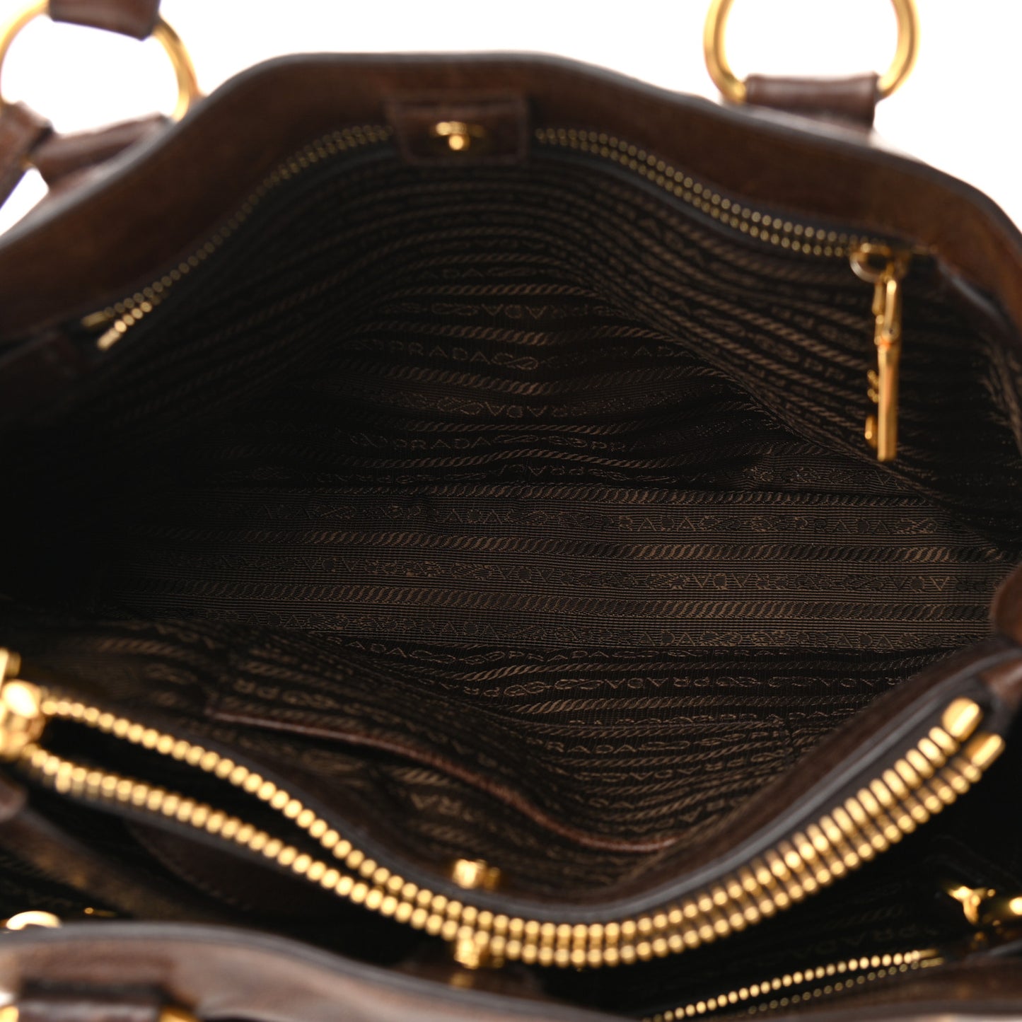 Vitello Shine Shopping Satchel Bruciato