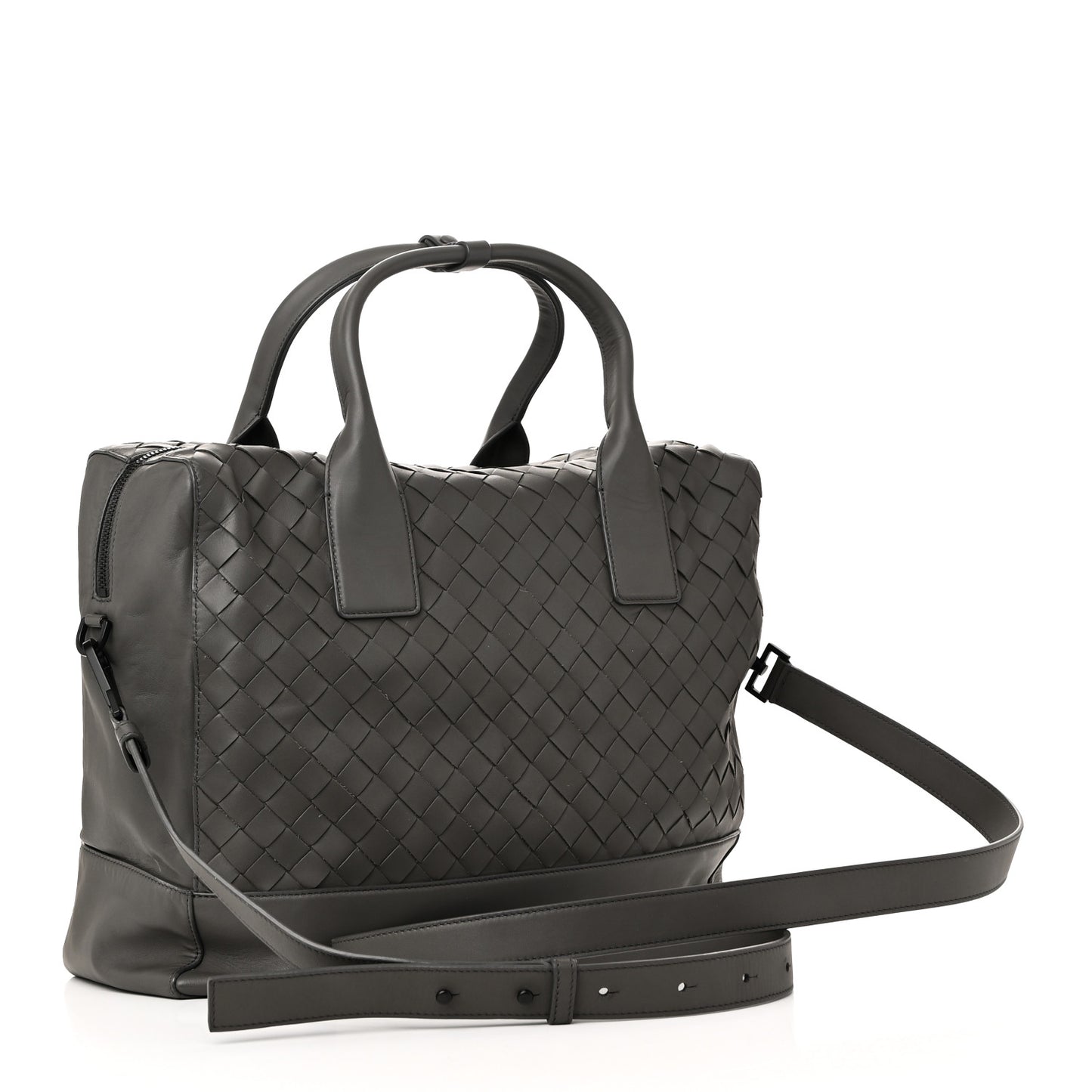 Nappa Intrecciato Briefcase Grey