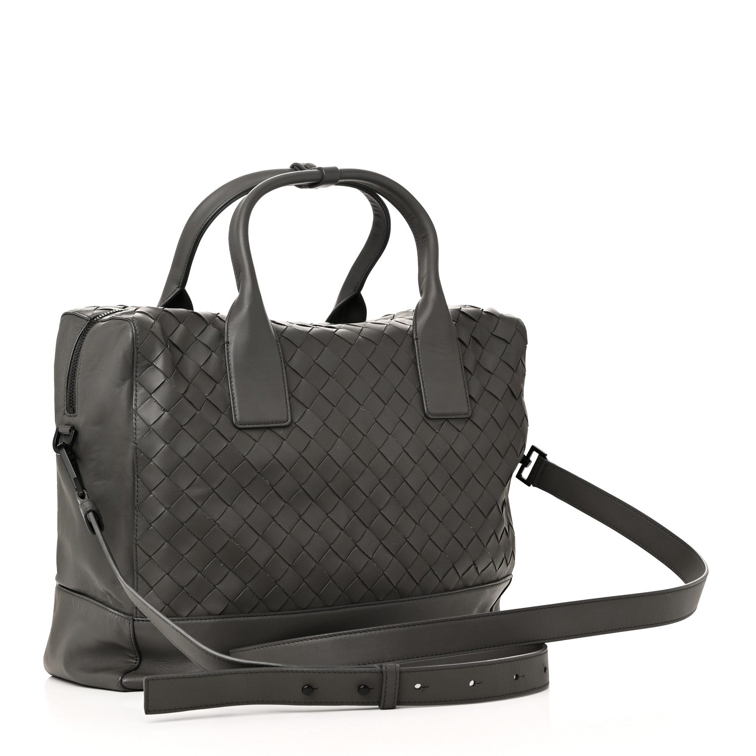 Bottega Veneta Nappa Intrecciato Briefcase Grey 3 of 9