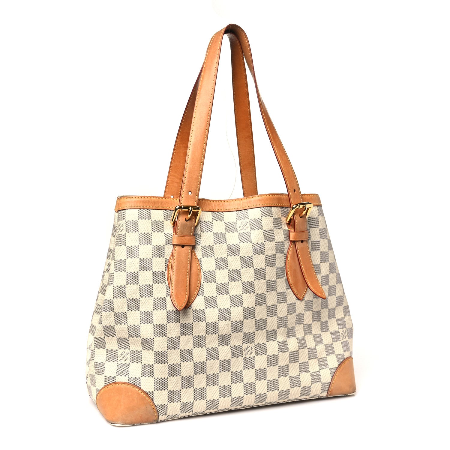 Louis Vuitton Damier Azur Hampstead MM 3 of 10