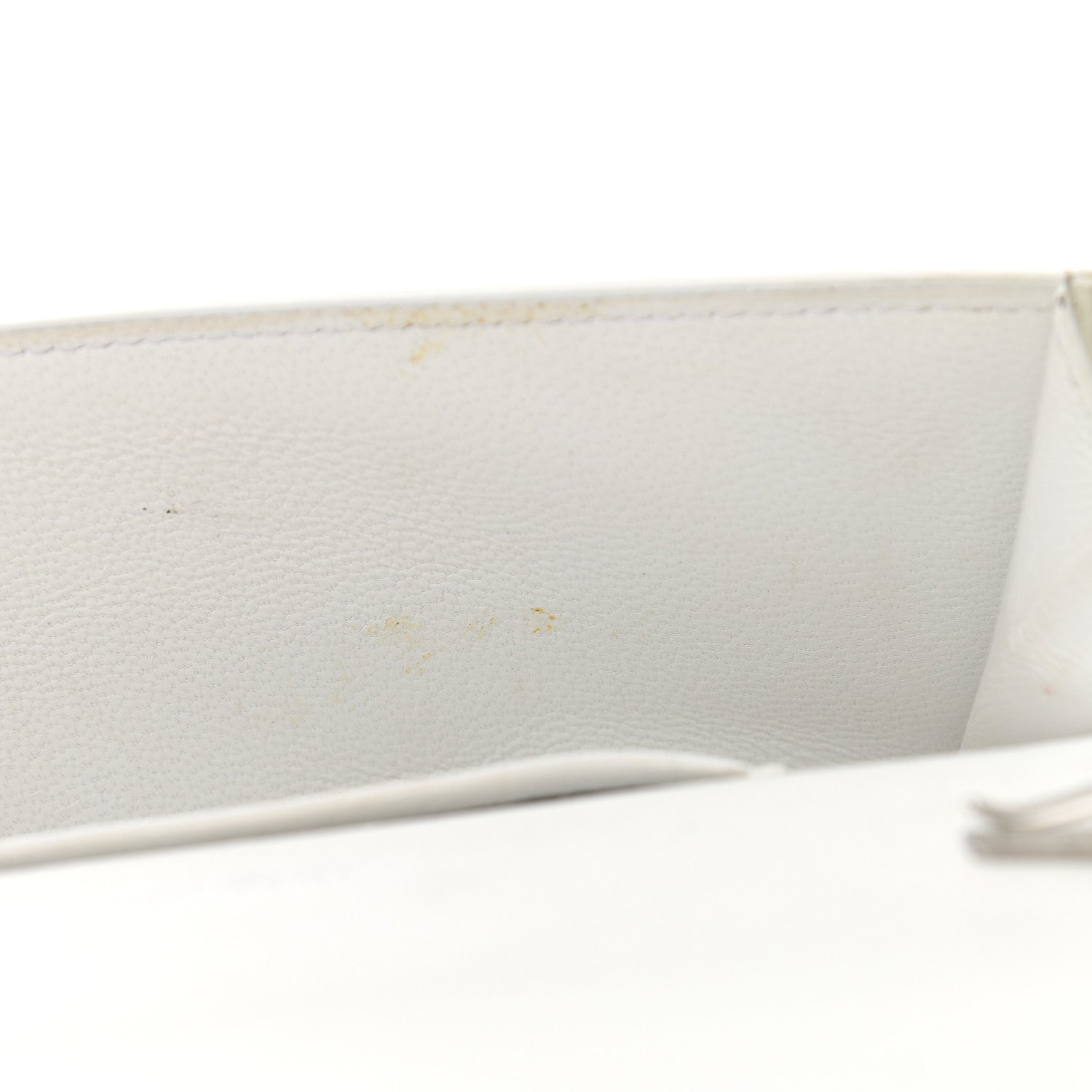 Balenciaga Grained Calfskin Logo Cash Phone Holder Wallet On Chain White Fluo Pink 14 of 14