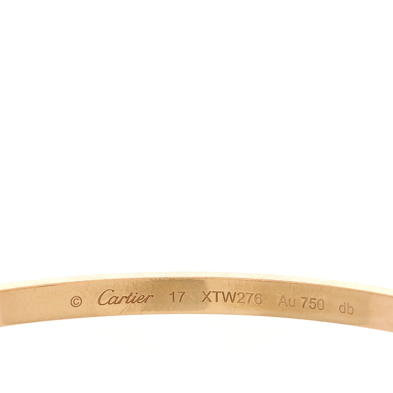 Cartier 18K Yellow Gold 6 Diamond Small LOVE Bracelet 17 4 of 8