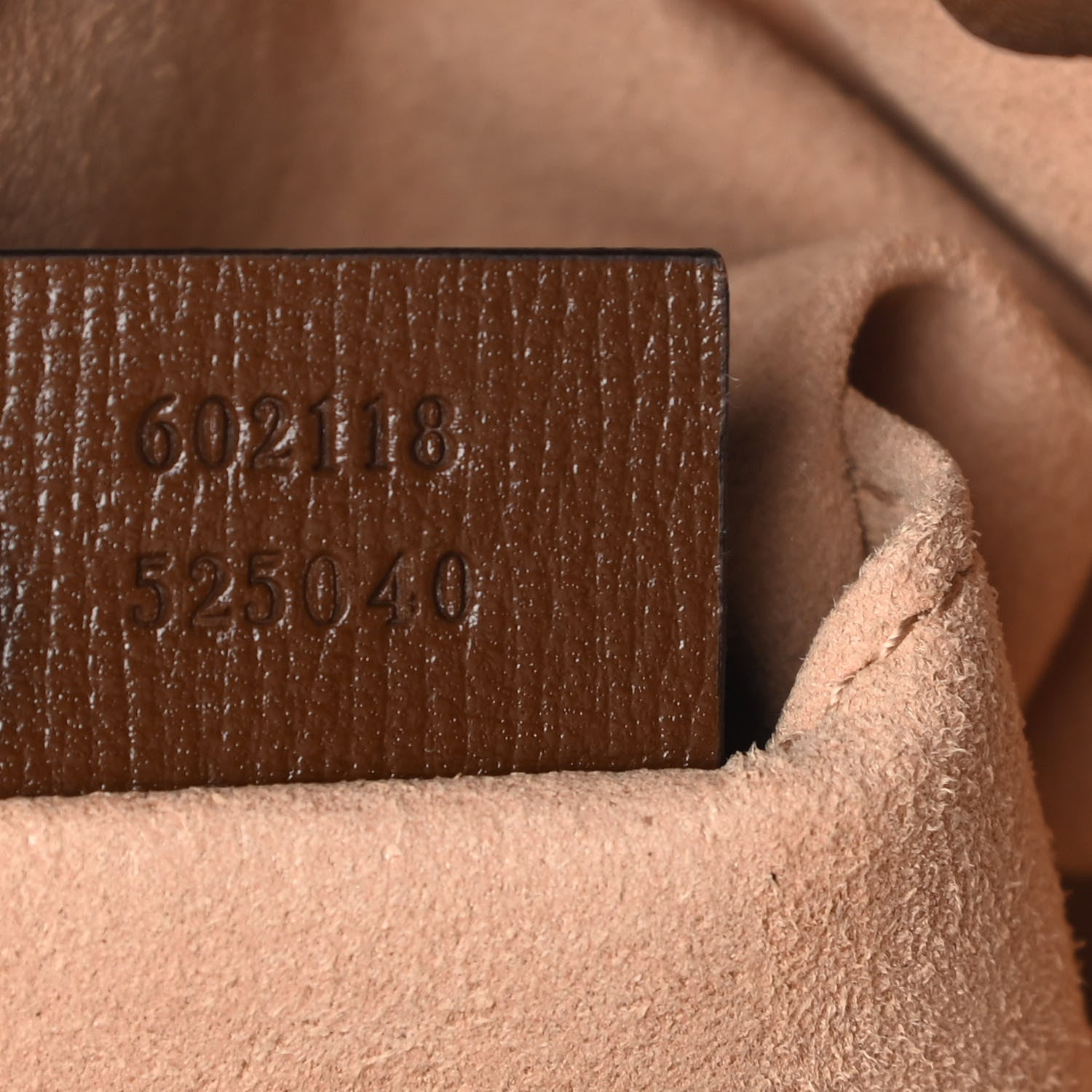 Gucci Monogram Textured Calfskin Horsebit 1955 Drawstring Bucket Bag Beige Brown Sugar 7 of 12