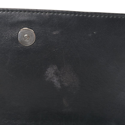 Balenciaga Pebbled Calfskin Everyday Chain Wallet Black 10 of 14