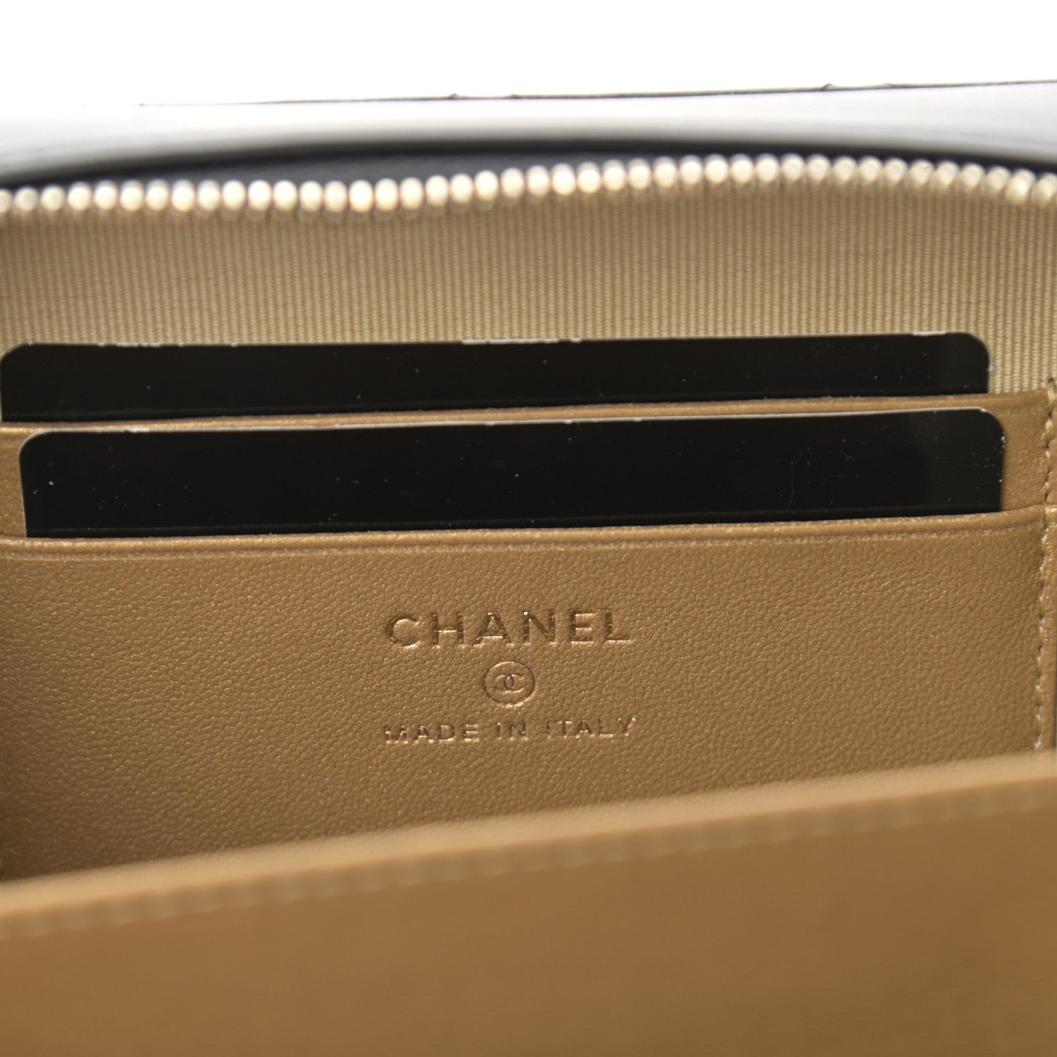 Chanel Lambskin Quilted CC Pearl Crush Camera Case Black 6 of 9