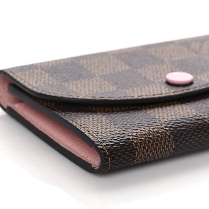 Louis Vuitton Damier Ebene Rosalie Coin Purse Rose Ballerine 7 of 10