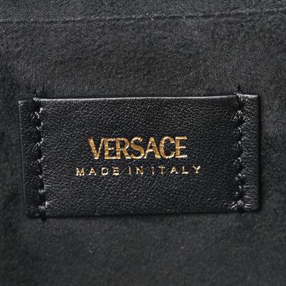 Versace Lambskin Tag Vanity Bag Black 6 of 10