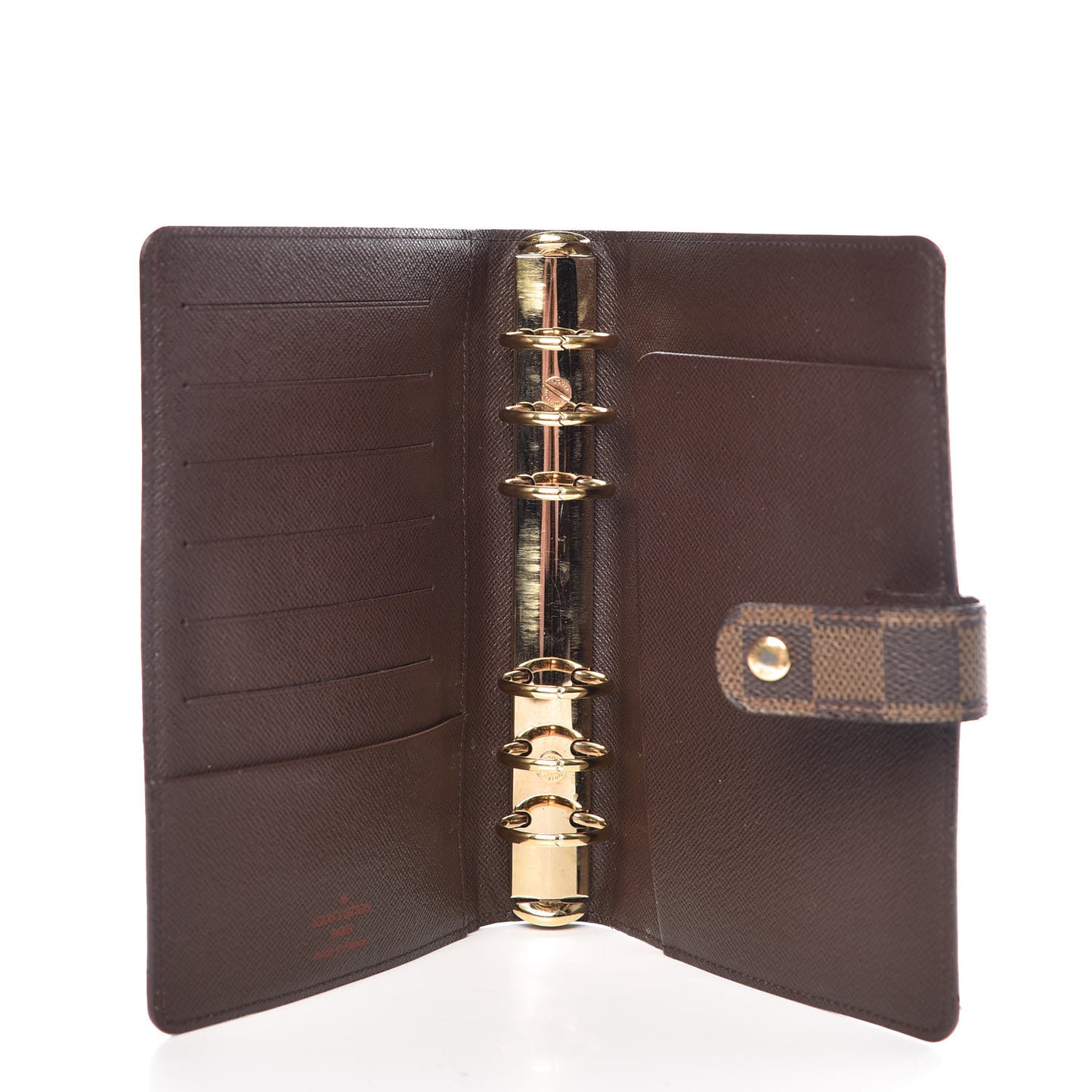 Damier Ebene Medium Ring Agenda Cover