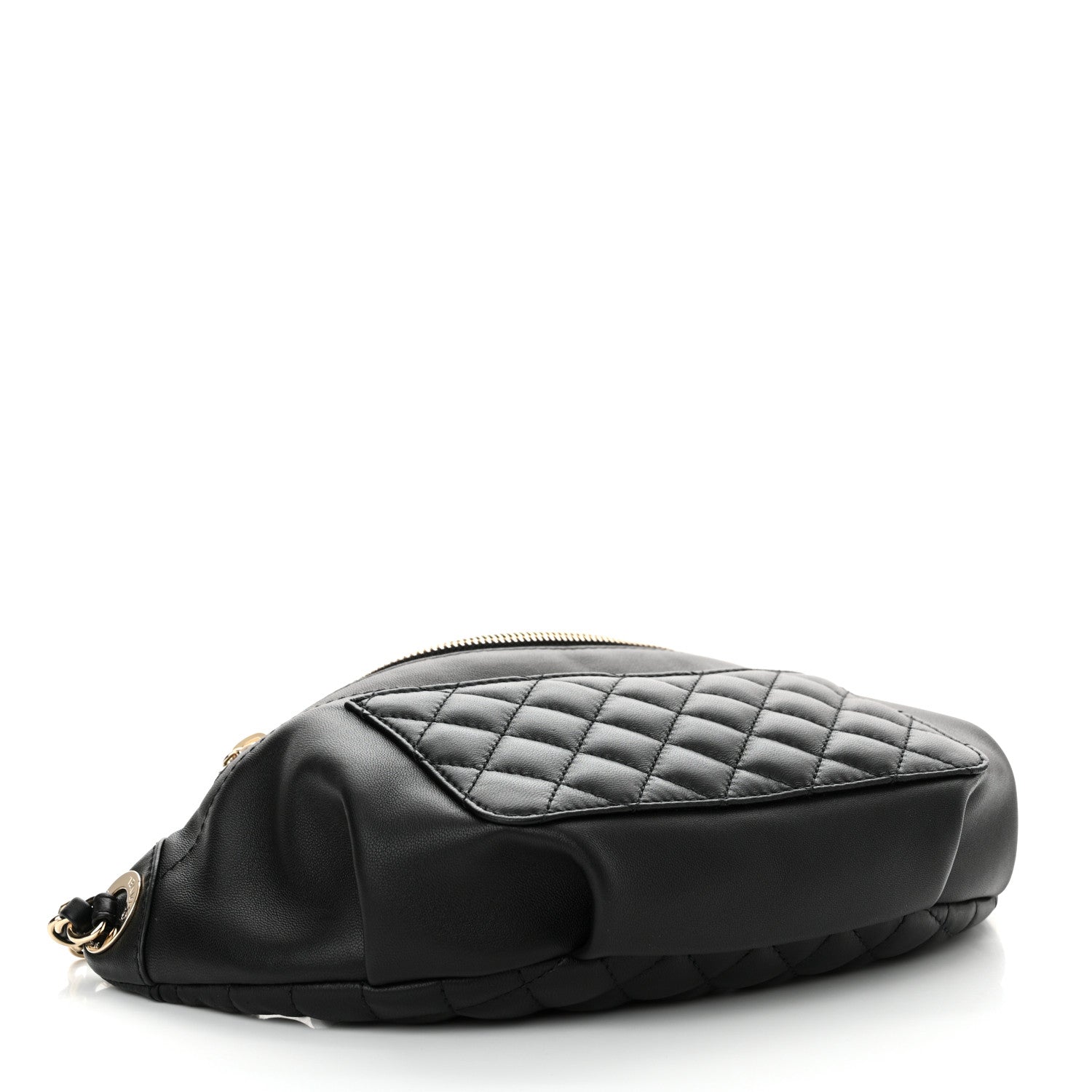 Chanel Lambskin Quilted Waist Bag Fanny Pack Black 4 of 11