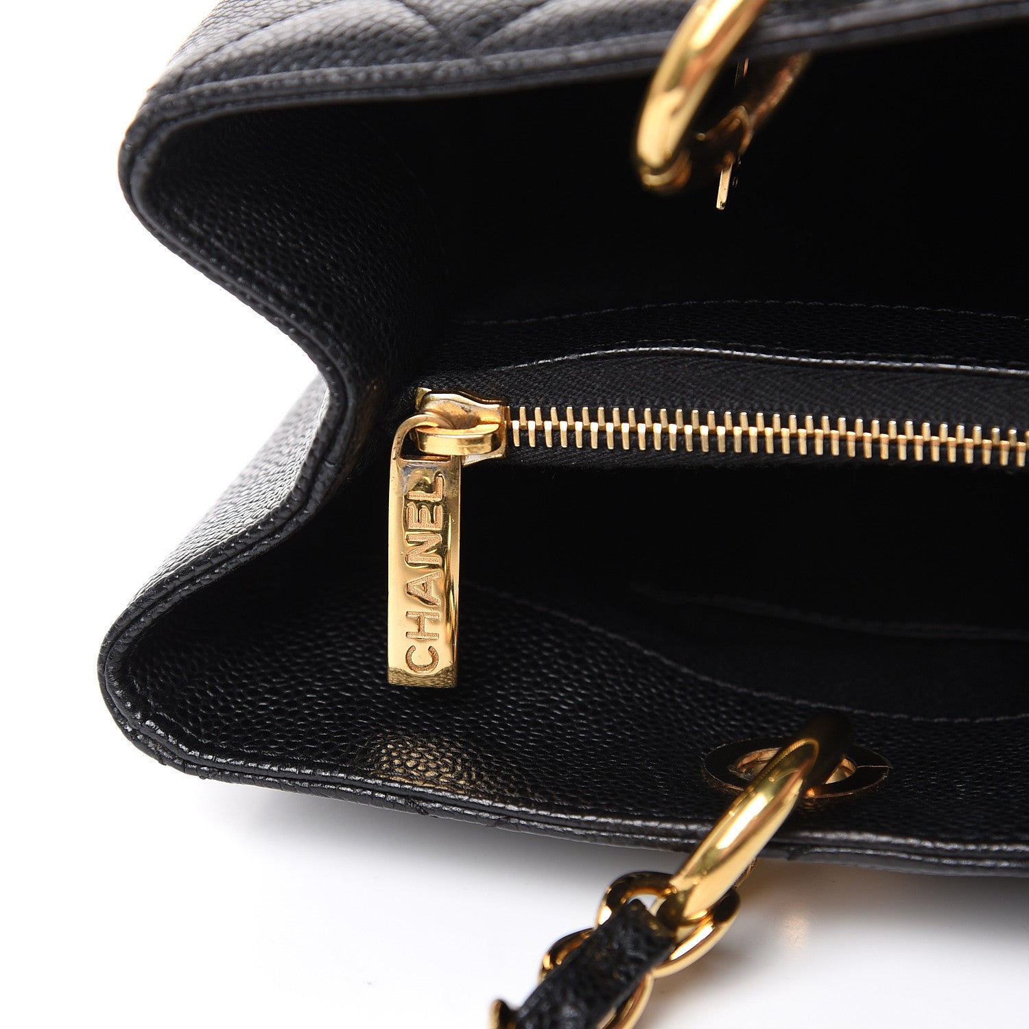 Chanel Caviar Quilted Grand Shopping Tote GST Black 10 of 11