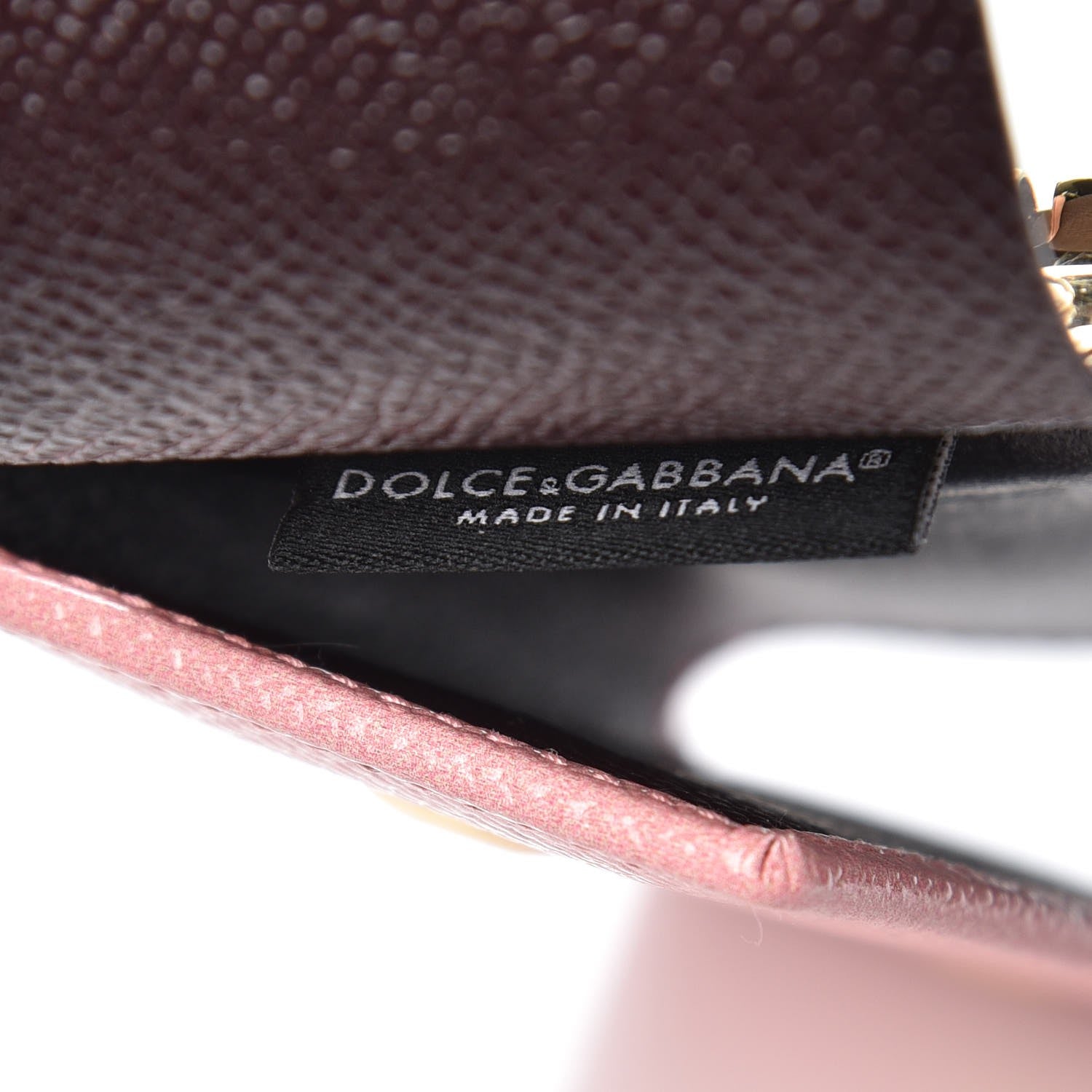 Dolce & Gabbana Dauphine Painted Rose Key Holder Pink 6 of 6