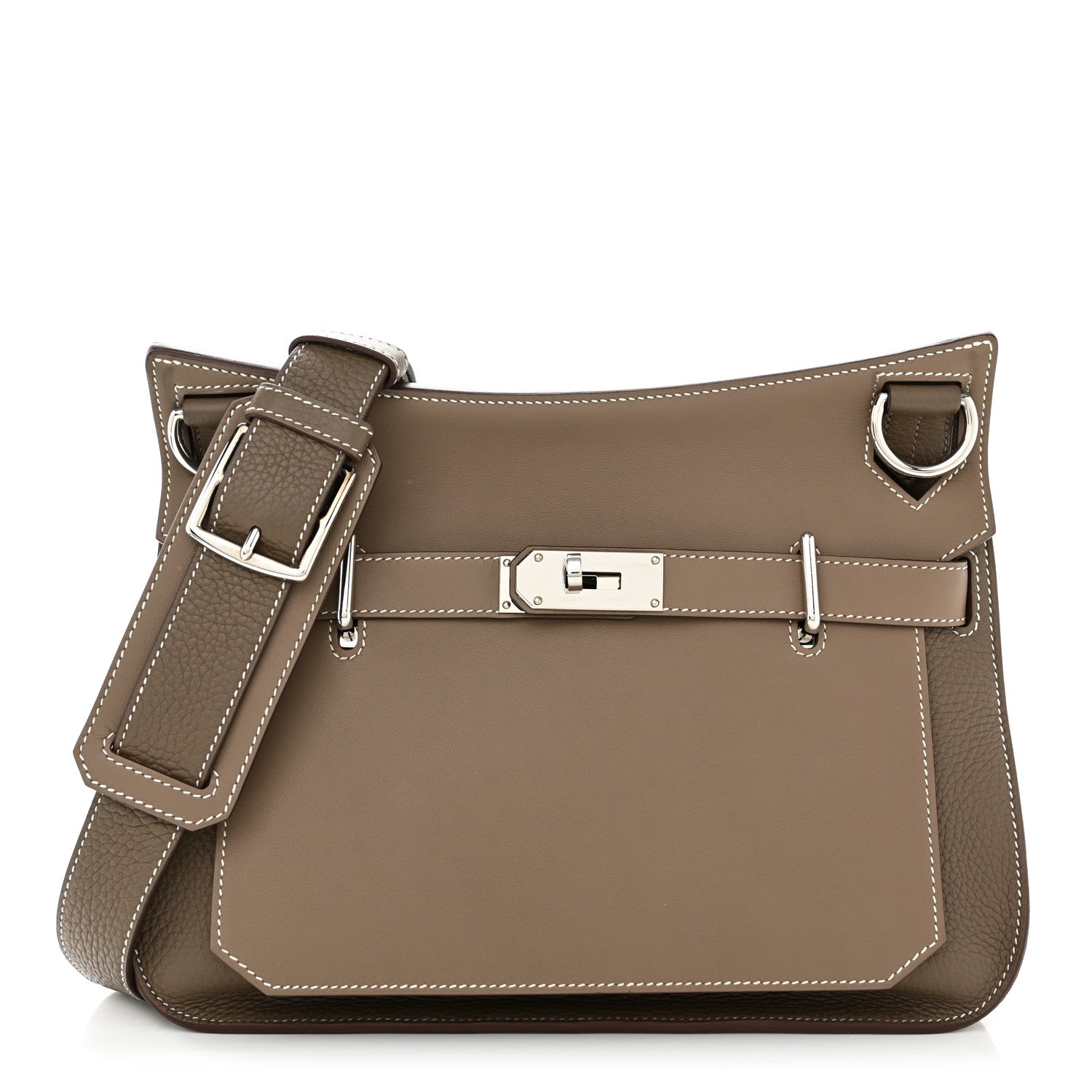 Hermes Taurillon Clemence Swift Jypsiere 31 Etoupe 1 of 13
