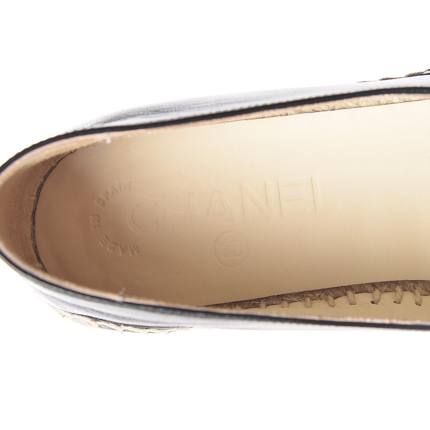 Lambskin CC Espadrilles 36 Black