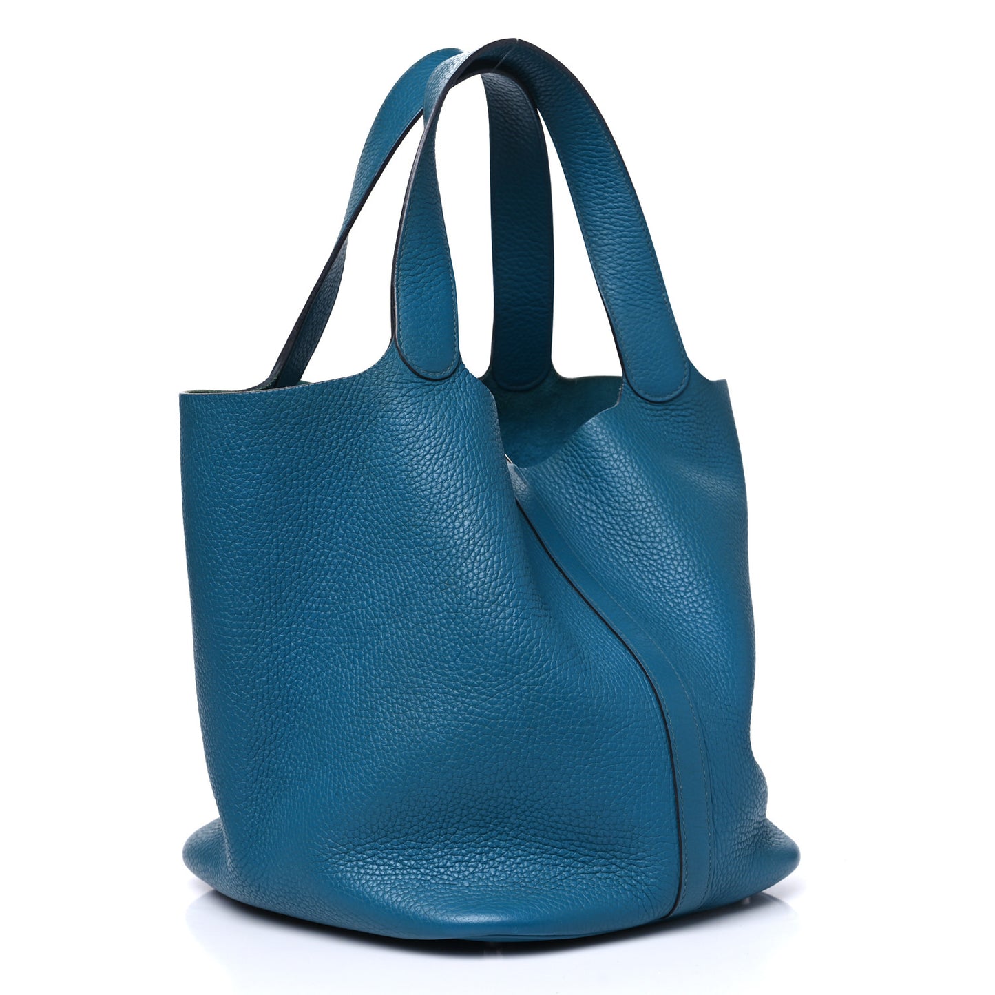 Taurillon Clemence Picotin Lock 26 GM Turquoise