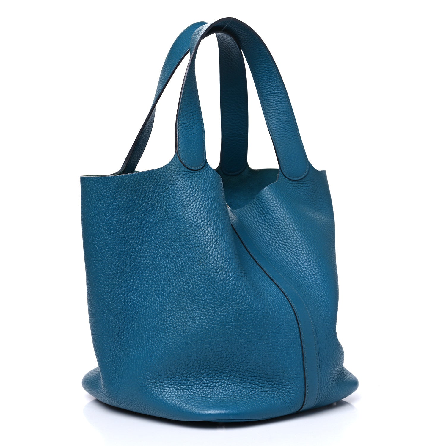 Hermes Taurillon Clemence Picotin Lock 26 GM Turquoise 3 of 11